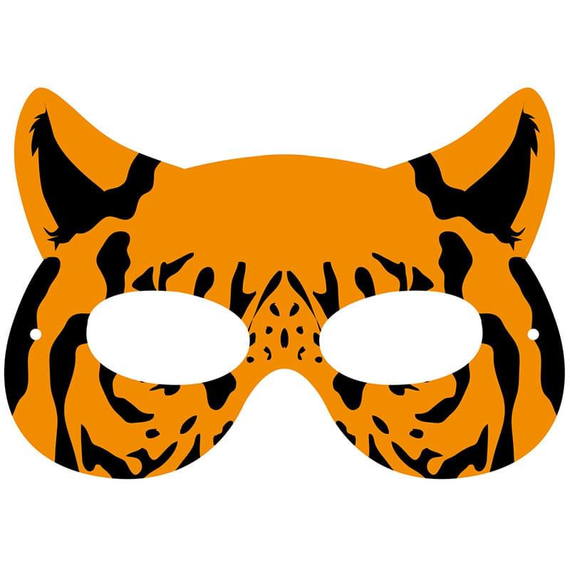 Foam Tiger Face Mask