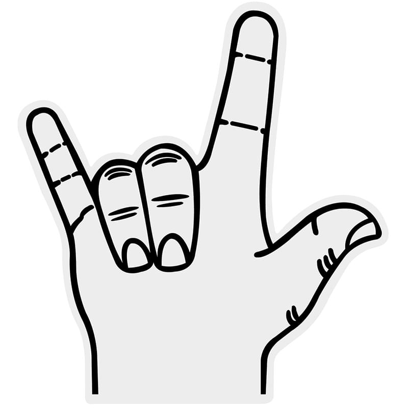 Foam Hand Waver - Love Sign