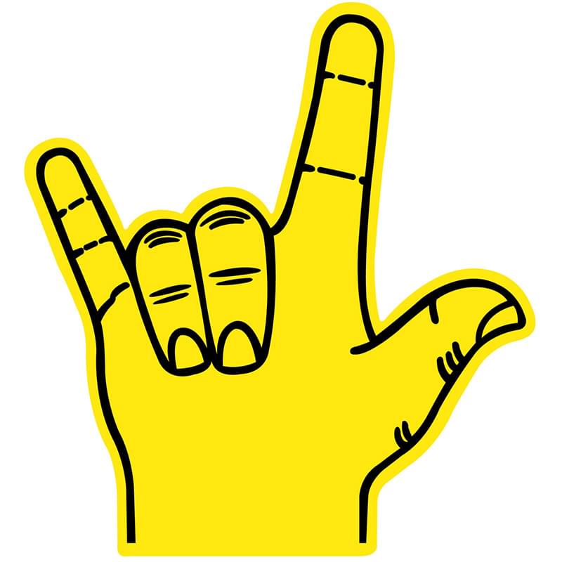 Foam Hand Waver - Love Sign